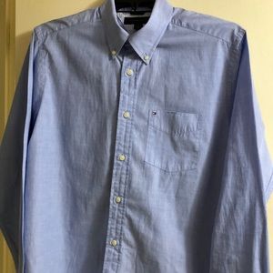 Tommy Hilfiger Men long sleeve shirt Beautiful Blue color size M
